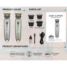 Daling DL-1728 Professional Hair Clipper & Trimmer – Rechargeable Grooming Machine