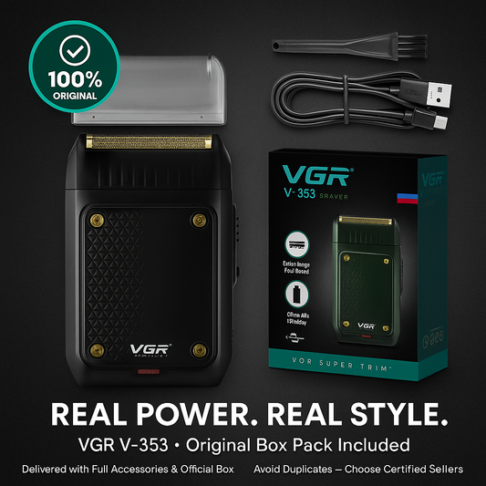 VGR V-353 Professional Electric Shaver for Men – Rechargeable Beard & Hair Trimmer
