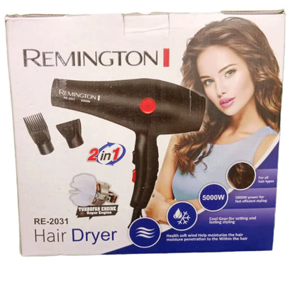 Original Remington RE-2031 2-in-1 Hair Dryer & Styler – Dry and Style in One Step(5000W)